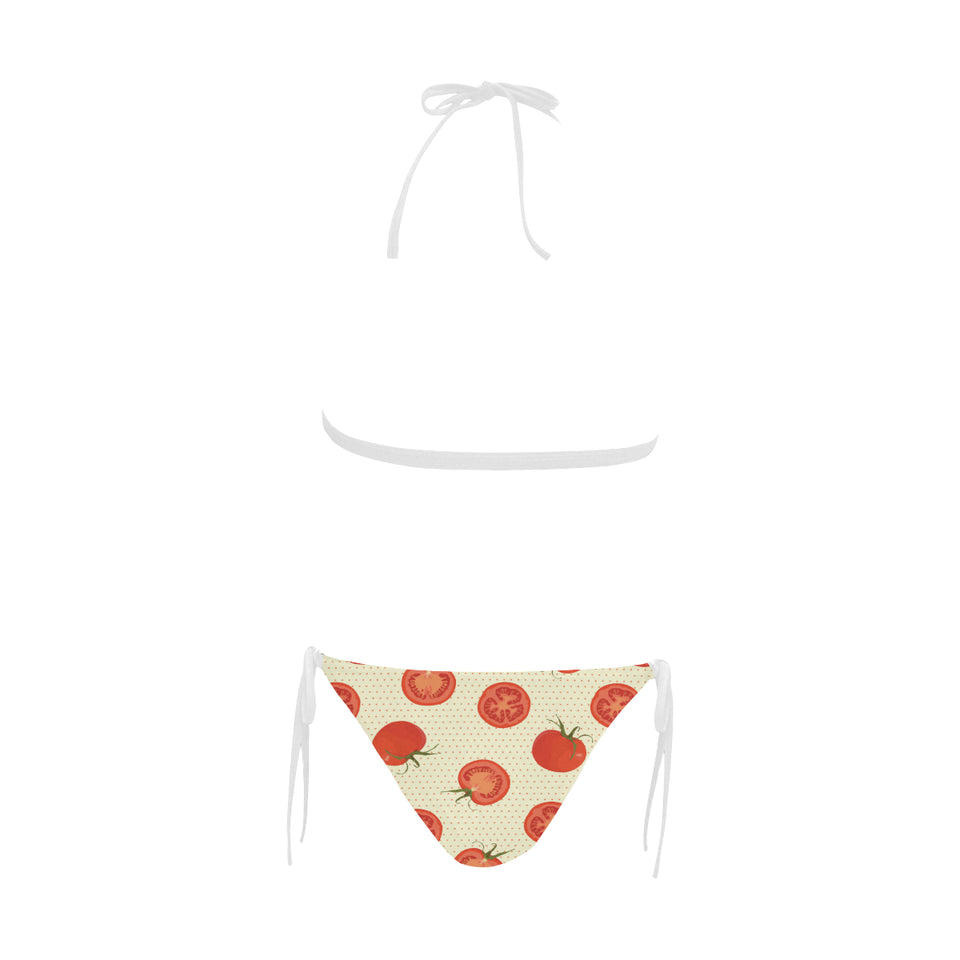 Tomato dot background Sexy Bikinis Two-Piece Swimsuits