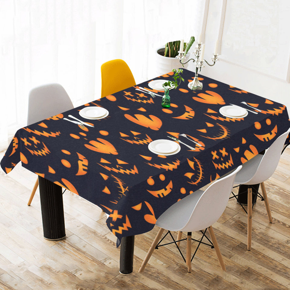 Halloween pattern Pumpkin background Tablecloth