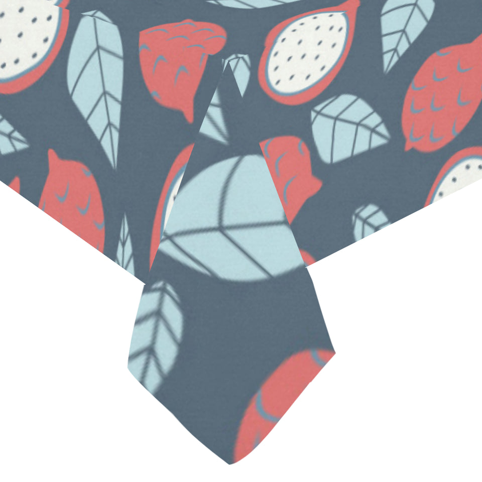 dragon fruits dark blue background Tablecloth