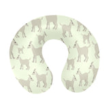 Little young goat pattern U-Shaped Travel Neck Pillow