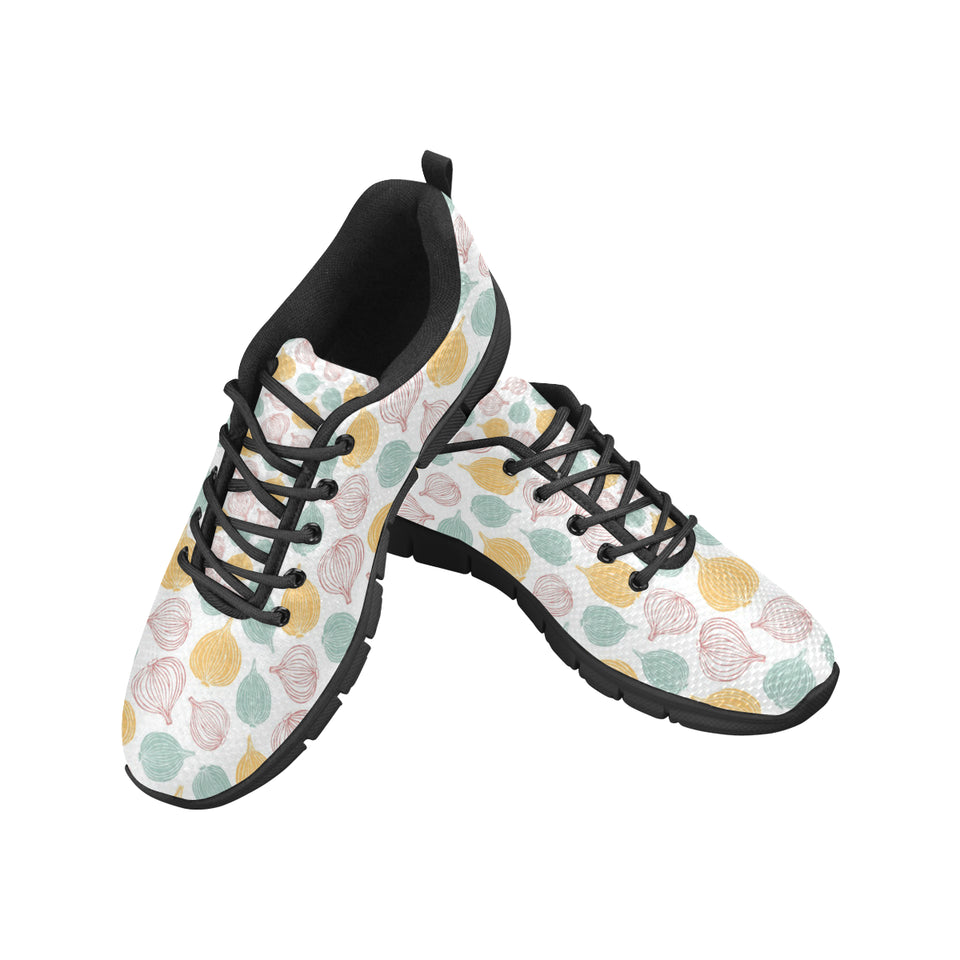 colorful onions white background Women's Sneaker Shoes