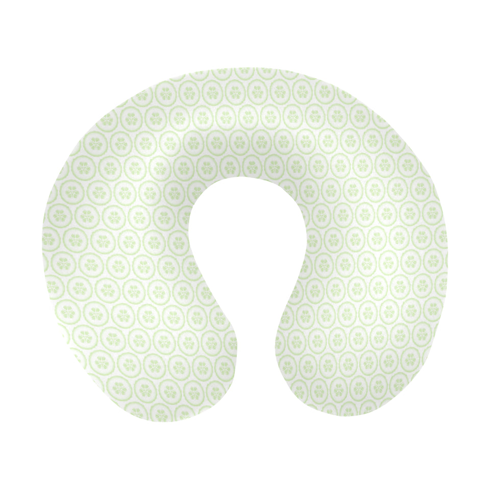 Cucumber pattern background U-Shaped Travel Neck Pillow