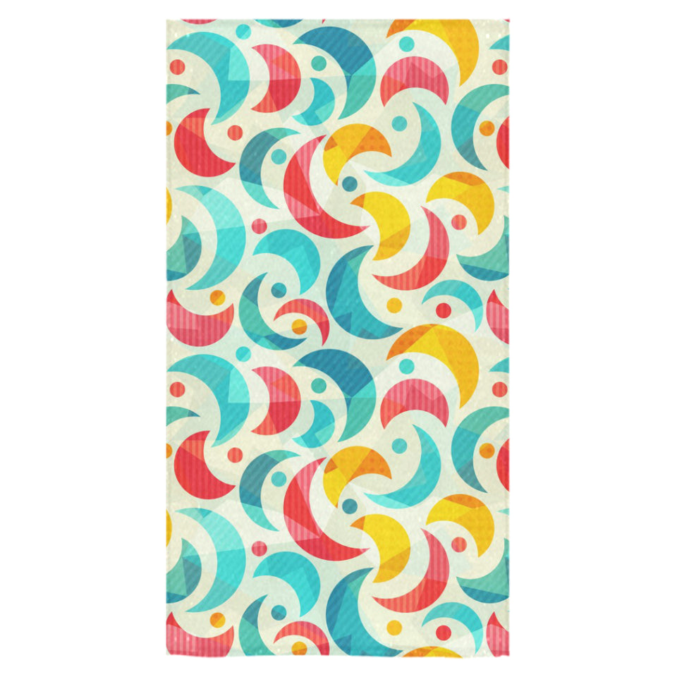 Colorful moon pattern Bath Towel