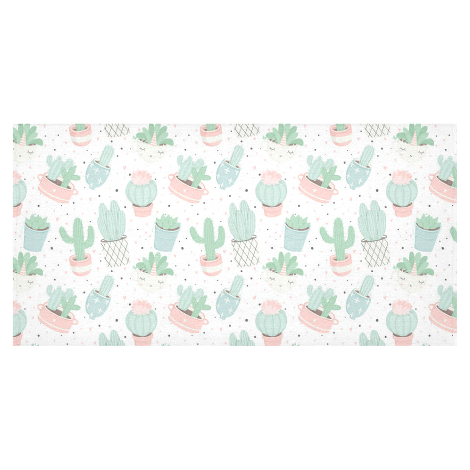 Pastel color cactus pattern Tablecloth