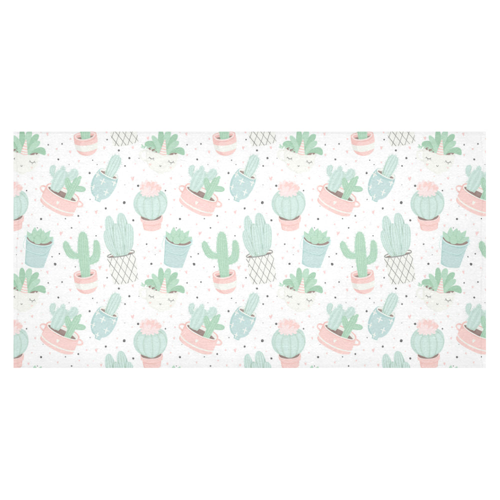Pastel color cactus pattern Tablecloth