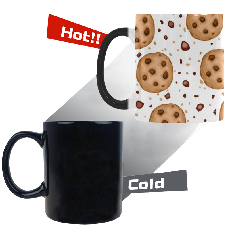 chocolate chip cookie pattern Morphing Mug Heat Changing Mug