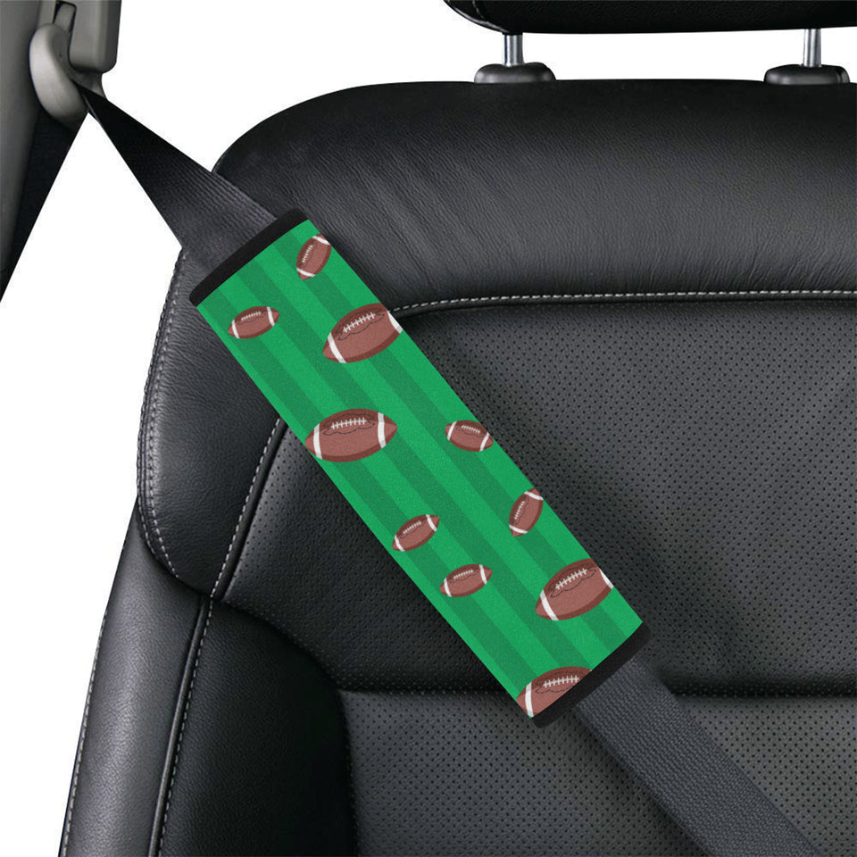 American football ball field background Car Seat Belt Cover