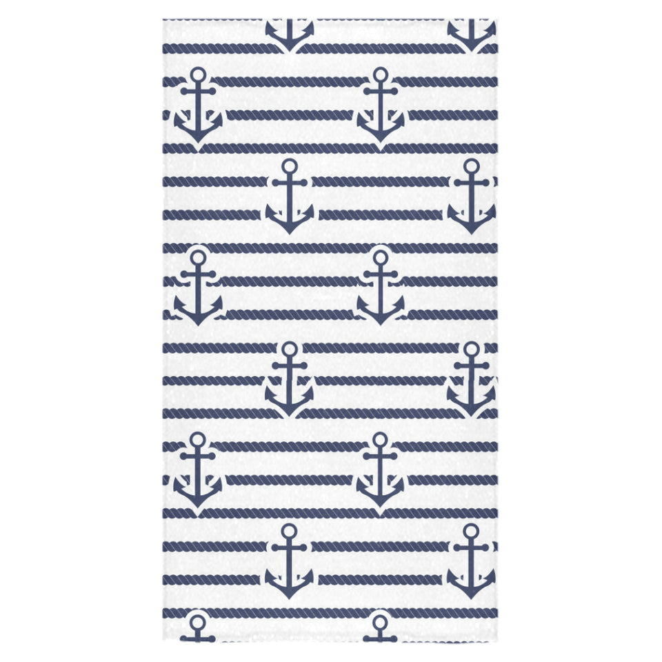 Anchor rope nautical pattern Bath Towel