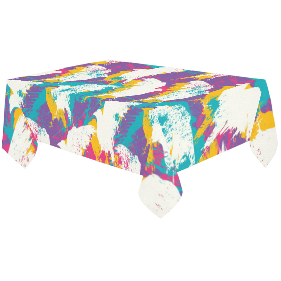 Colorful crow illustration pattern Tablecloth