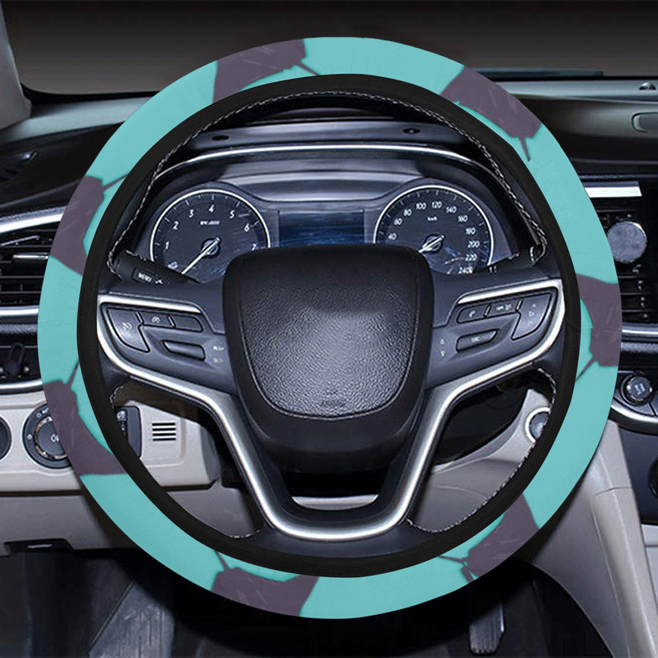 Stingray Pattern Print Design 02 Car Steering Wheel Cover