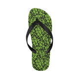 Green hop pattern Unisex Flip Flops