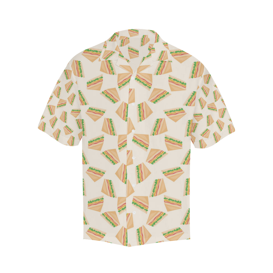 Sandwich Pattern Print Design 01 Men's All Over Print Hawaiian Shirt (Model T58)