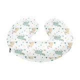 Cute Rhino pattern U-Shaped Travel Neck Pillow