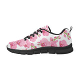 pink purple orchid pattern background Men's Sneaker Shoes