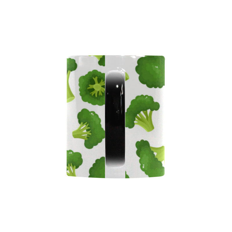 Cute broccoli pattern Morphing Mug Heat Changing Mug