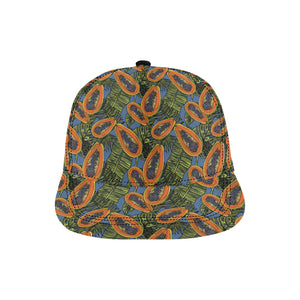 Colorful papaya tropical leaves All Over Print Snapback Cap