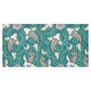 Koi Fish Carp Fish lotus pattern Tablecloth