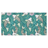 Koi Fish Carp Fish lotus pattern Tablecloth
