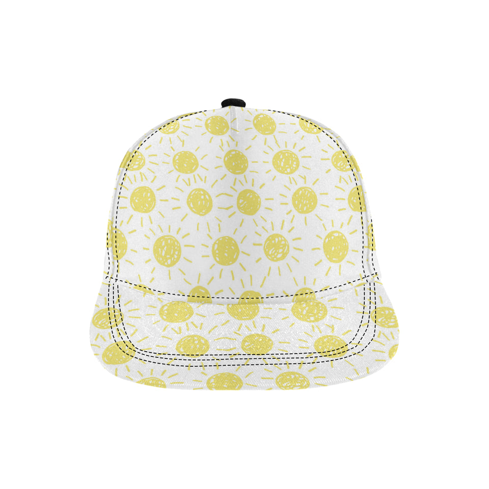 hand drawn sun pattern All Over Print Snapback Cap