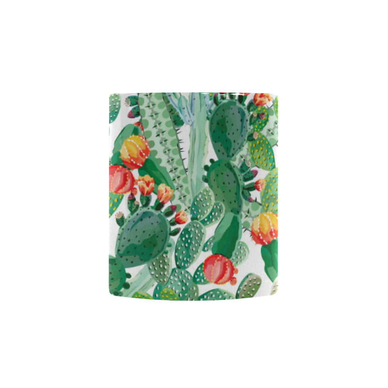 Cactus design pattern copy Morphing Mug Heat Changing Mug