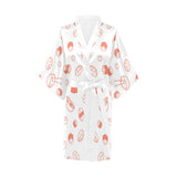Sushi pattern Women's Short Kimono Robe