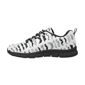 Mustache Beard Pattern Print Design 04 Men's Breathable Sneakers ( Model 055)