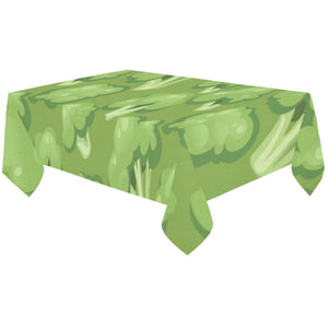 Broccoli pattern green background Tablecloth