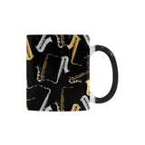 saxophone design pattern Morphing Mug Heat Changing Mug