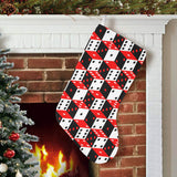 Dice Pattern Print Design 02 Christmas Stocking