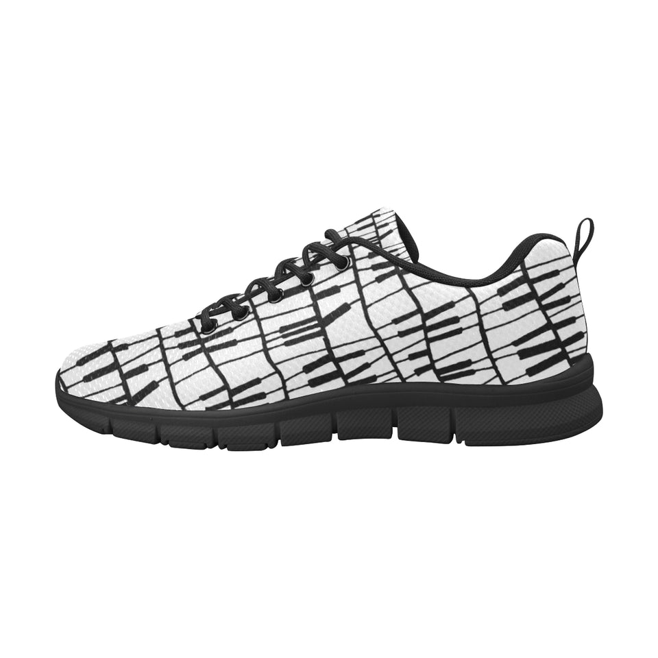 Piano Pattern Print Design 03 Men's Breathable Sneakers ( Model 055)