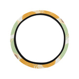 Bicycle Pattern Print Design 01 Car Steering Wheel Cover