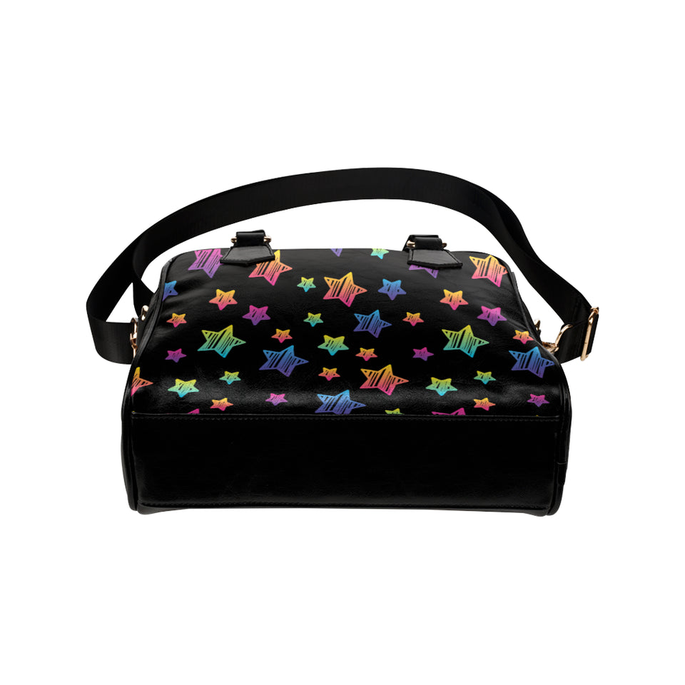 Colorful star pattern Shoulder Handbag