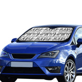 Piano Pattern Print Design 03 Car Sun Shade