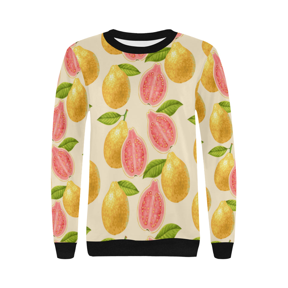 Beautiful guava pattern Women's Crew Neck Sweatshirt