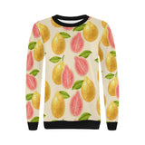 Beautiful guava pattern Women's Crew Neck Sweatshirt