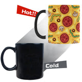Pizza texture pattern Morphing Mug Heat Changing Mug