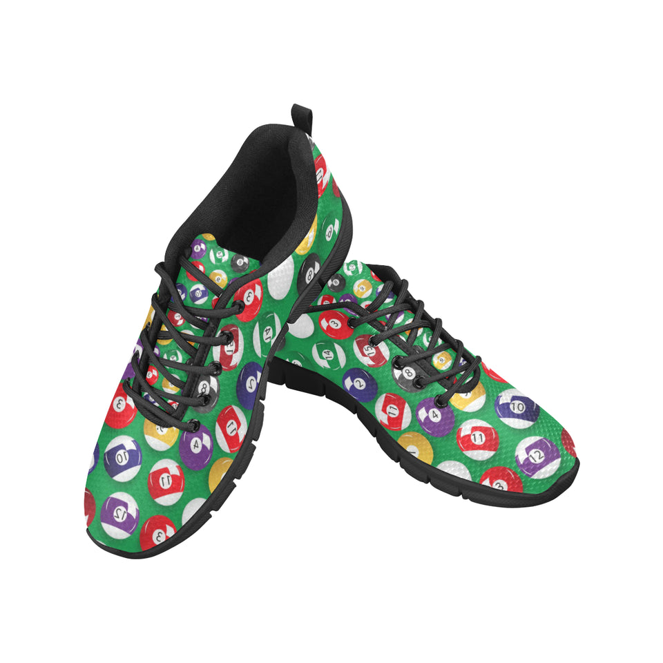 Billiard Ball Pattern Print Design 02 Men's Breathable Sneakers ( Model 055)