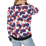 Kangaroo Australian pattern Women's Crew Neck Sweatshirt