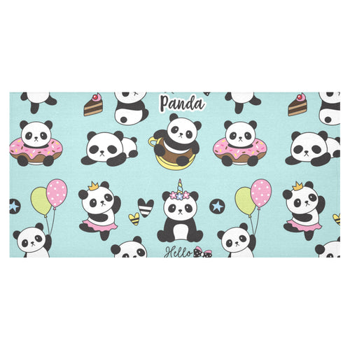 Cute baby panda pattern Tablecloth