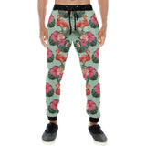 Beautiful flamingo tropical palm leaves hibiscus p Unisex Casual Sweatpants