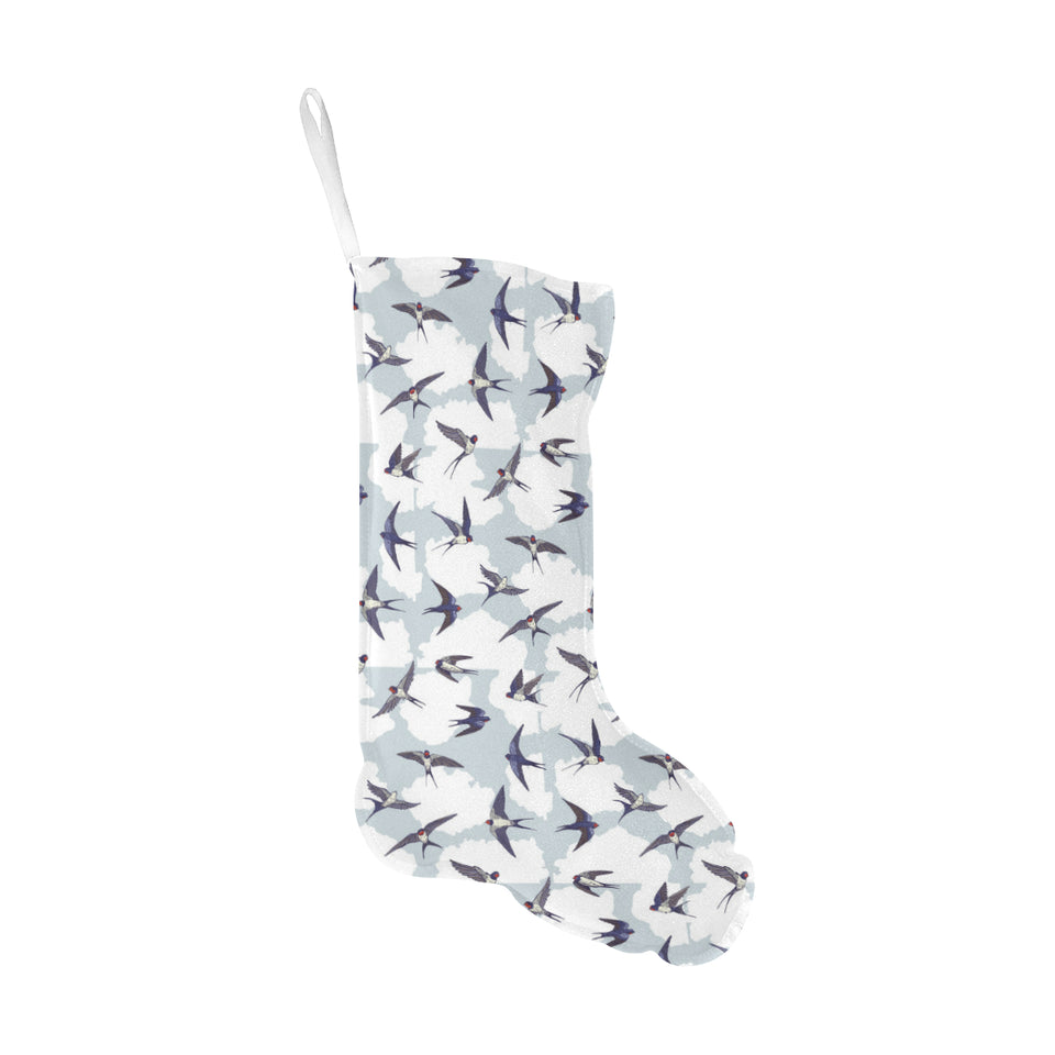 Swallow Pattern Print Design 05 Christmas Stocking