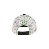 Beautiful pink lotus waterlily leaves pattern All Over Print Snapback Cap