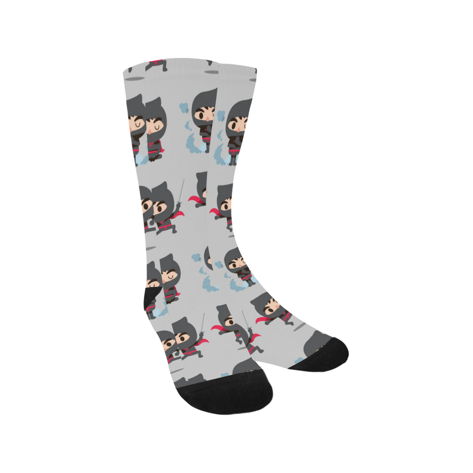 Cute ninja pattern Crew Socks