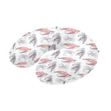 Watercolor sea turtle jellyfish pattern U-Shaped Travel Neck Pillow