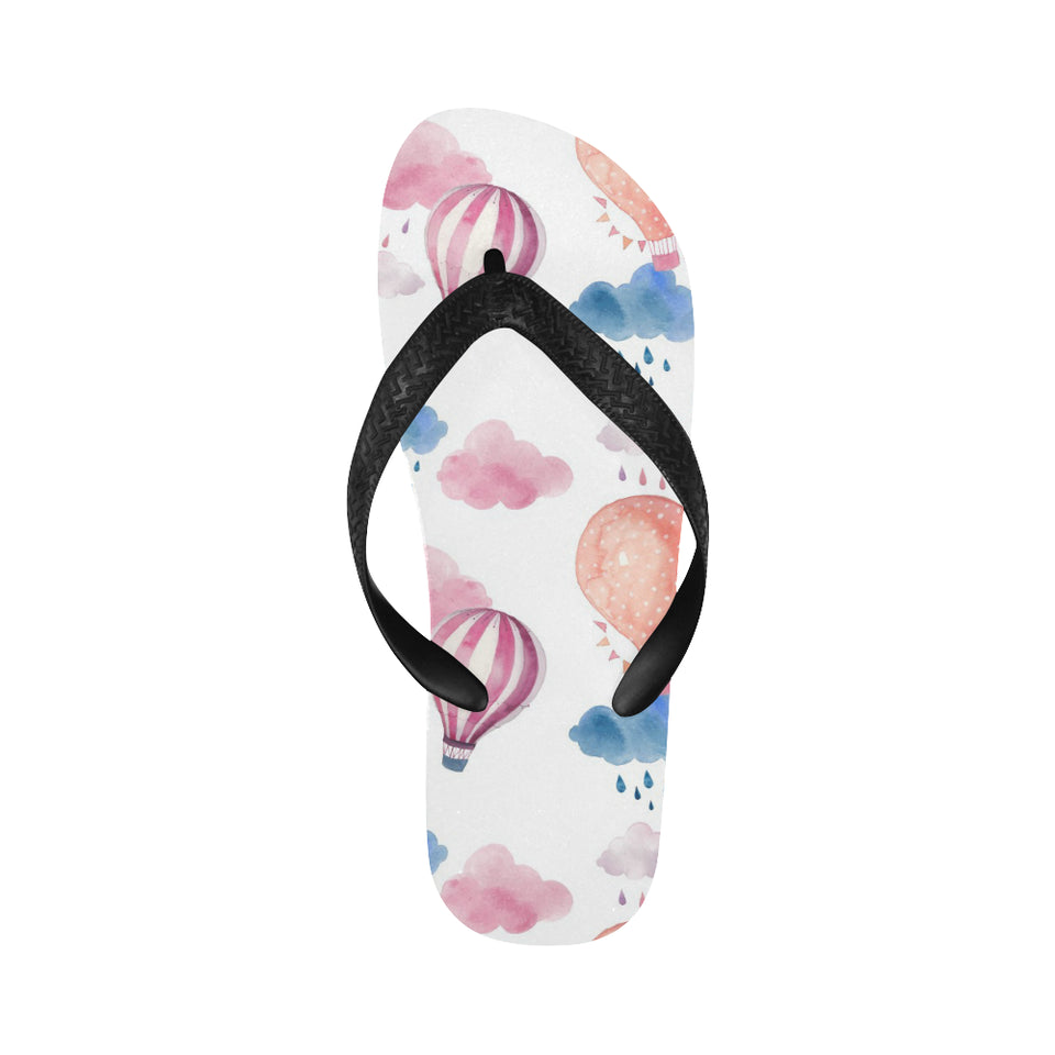 Watercolor air balloon cloud pattern Unisex Flip Flops