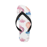 Watercolor air balloon cloud pattern Unisex Flip Flops