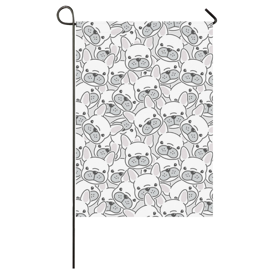 Cute french bulldog head pattern House Flag Garden Flag