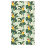 Beautiful parrot palm leaves pattern Bath Towel