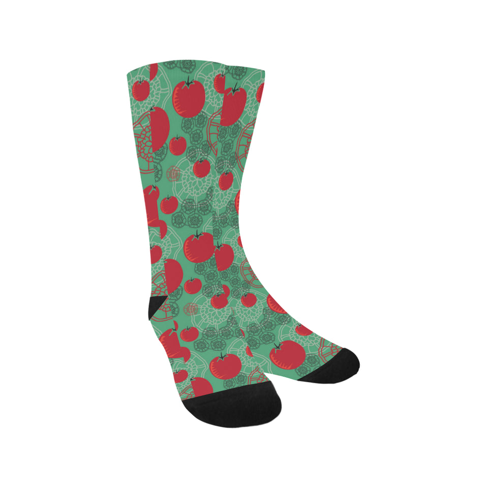 Tomato design pattern Crew Socks