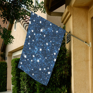 Night sky star pattern House Flag Garden Flag